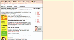 Desktop Screenshot of datingdiversions.com